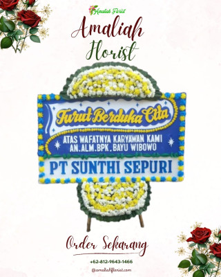 Papan Bunga Duka di Wameo